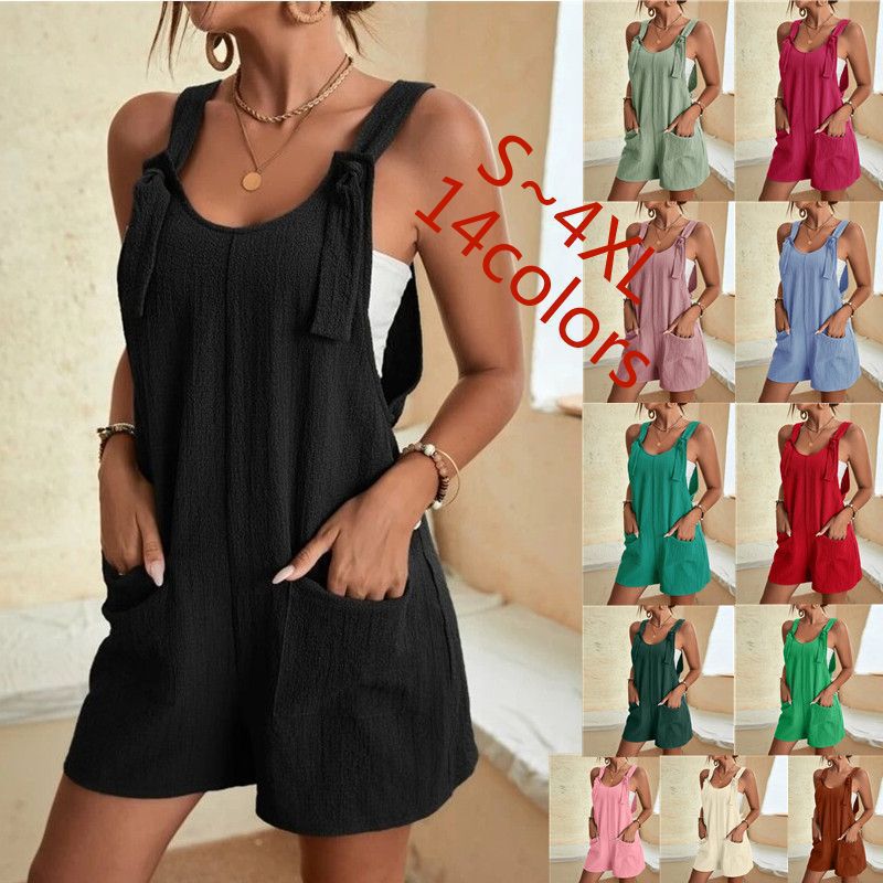 Women's Sleeveless Cami Romper with Shorts