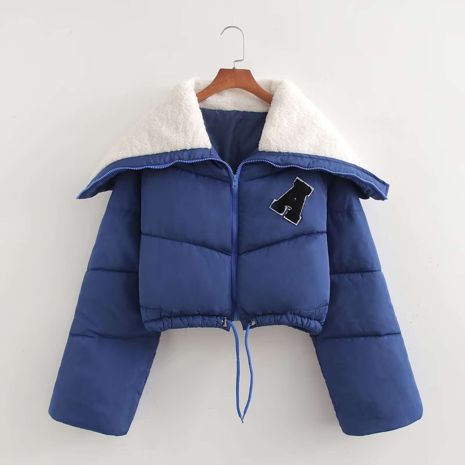 Women's Street Style Faux Shearling Paneled Padded Coat
