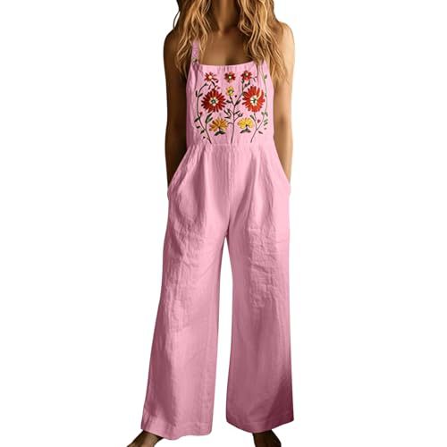 Women's Summer Sleeveless Floral 3D Print Farm Casual Dress