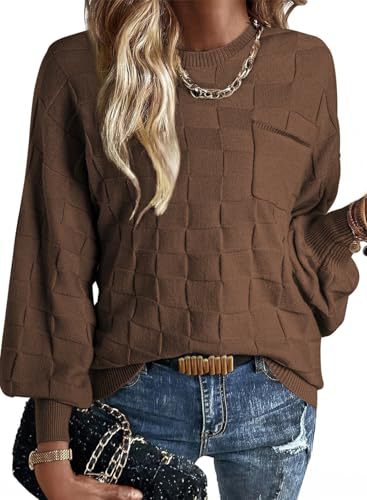 Women's Crewneck Long Sleeve Knit Sweater