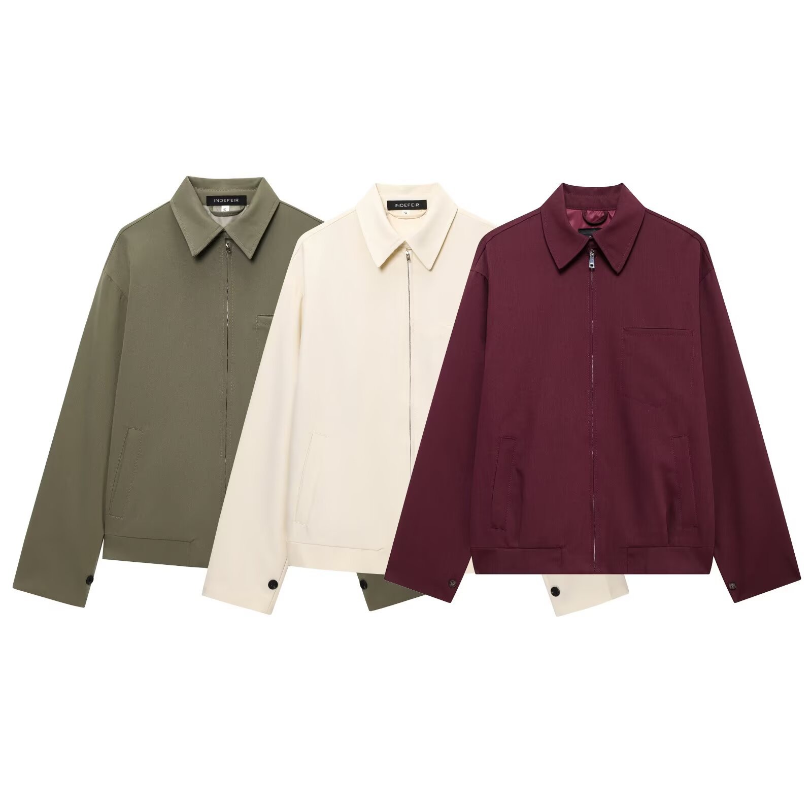 Women's Zip Jacket and Lantern Mini Skirt Set