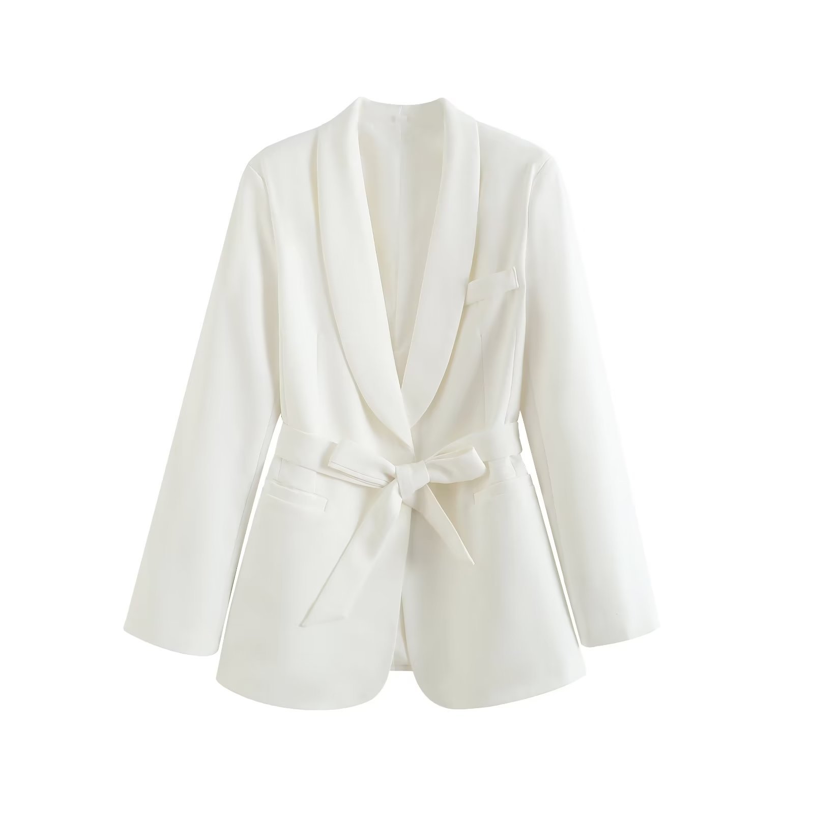 Women's Belted Blazer and Pants Set