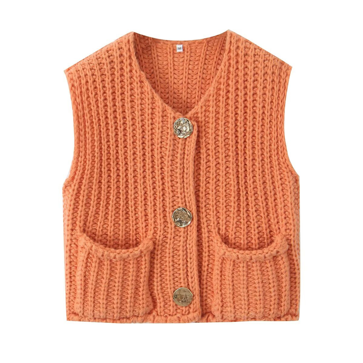Women's Solid Color Sleeveless Knit Vest
