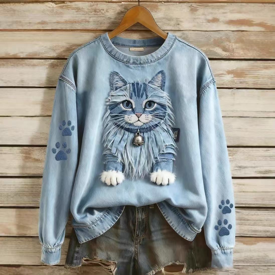 Women's Christmas Animal Print Sweatshirt
