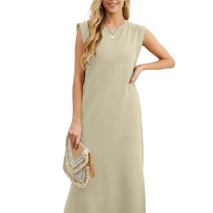 Women's Casual Solid Color Loose Long Dress