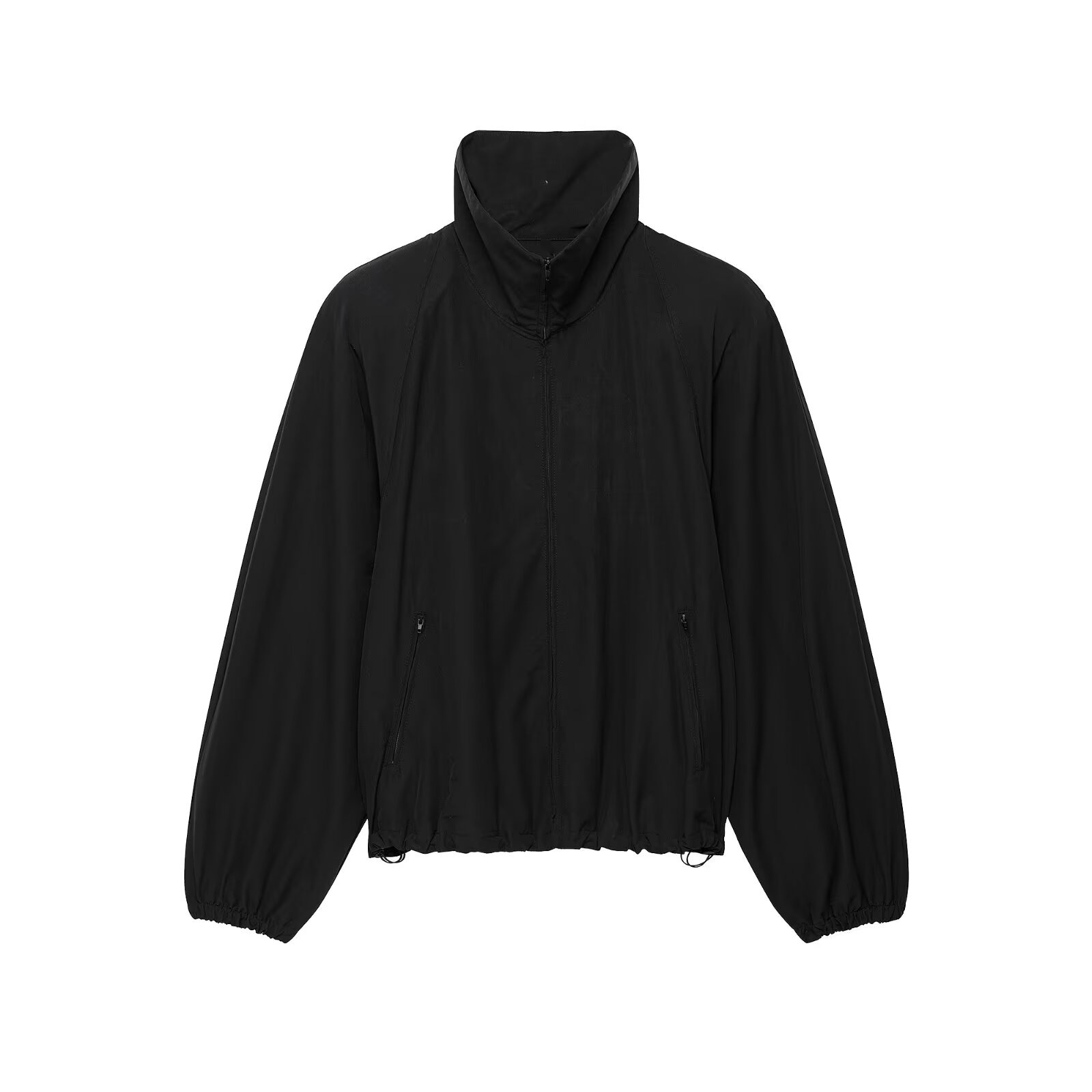 Women's Padded Shoulder Waist-Cinching Wide-Cut Coat