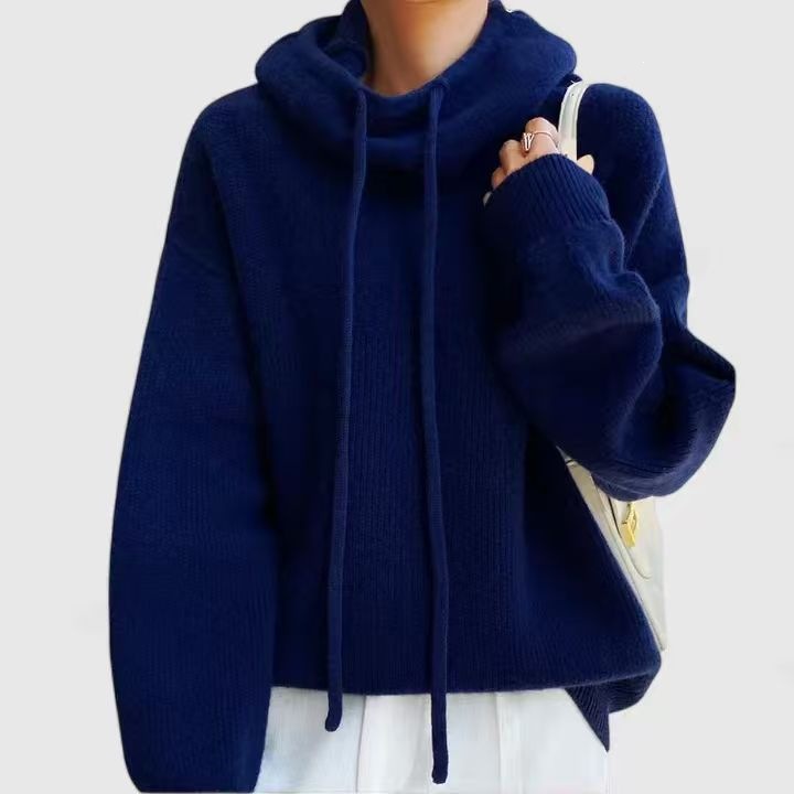 Women's Solid Color Loose Fit Pullover Sweater