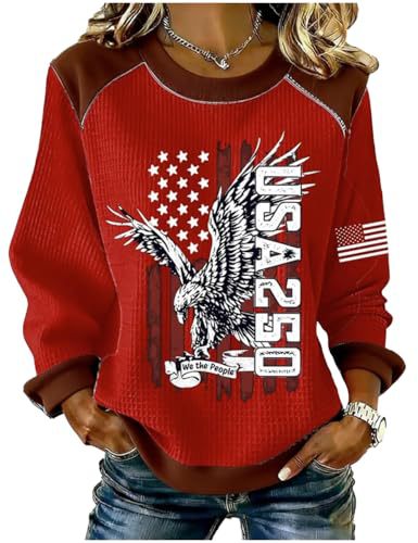 Women's Eagle Print Crewneck Sweatshirt