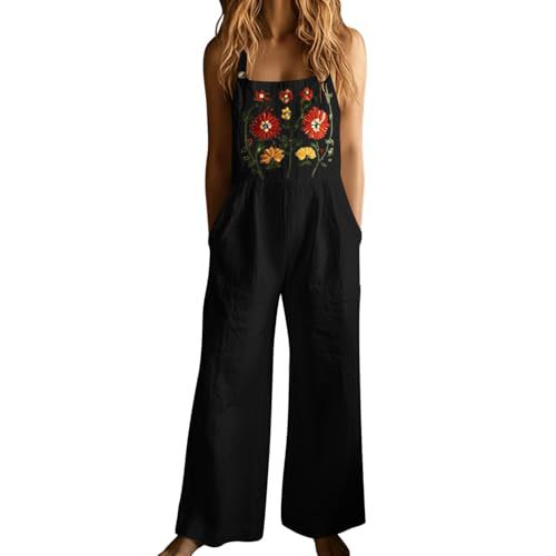 Women's Summer Sleeveless Floral 3D Print Farm Casual Dress