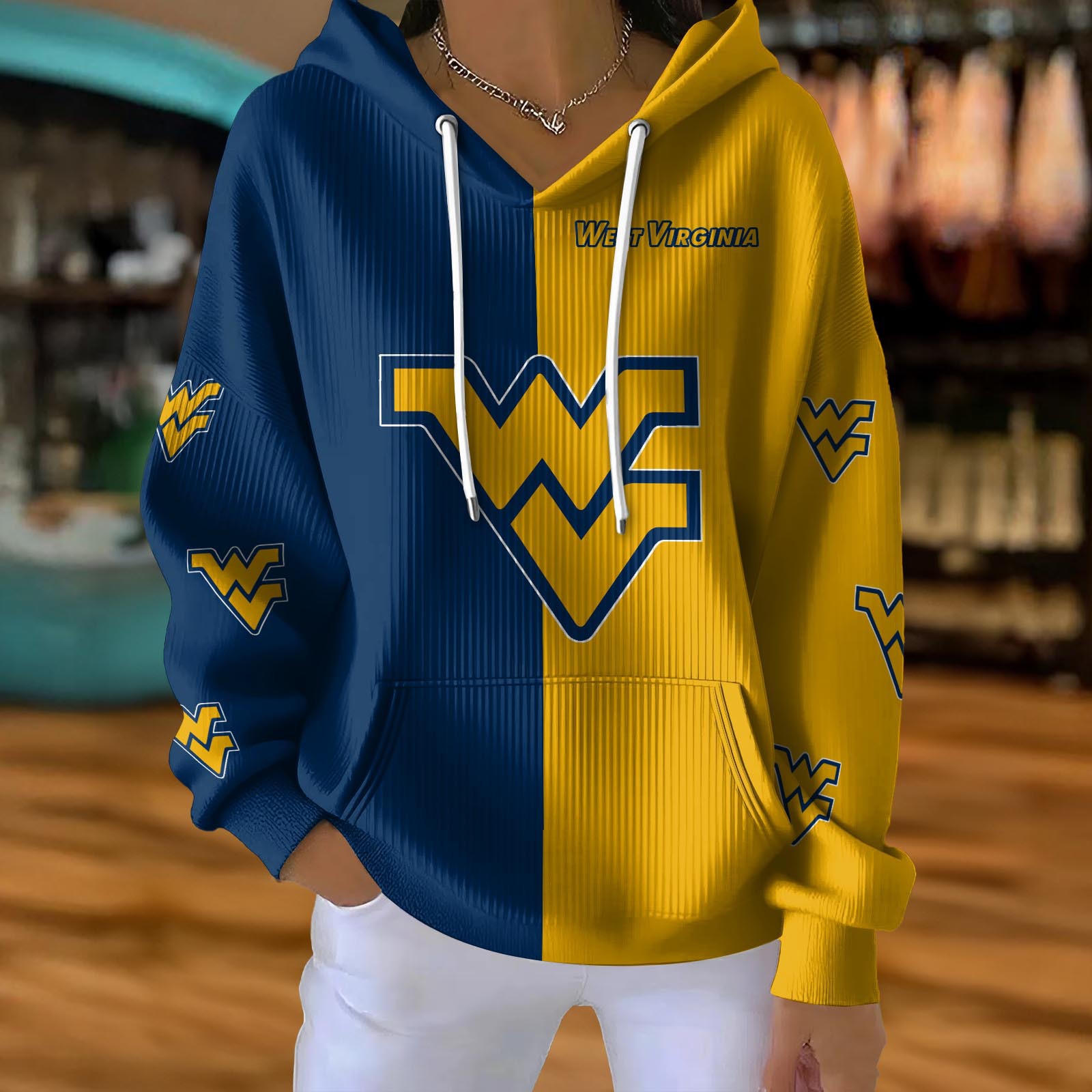 Women's American Sports Graphic Print Casual Hoodie