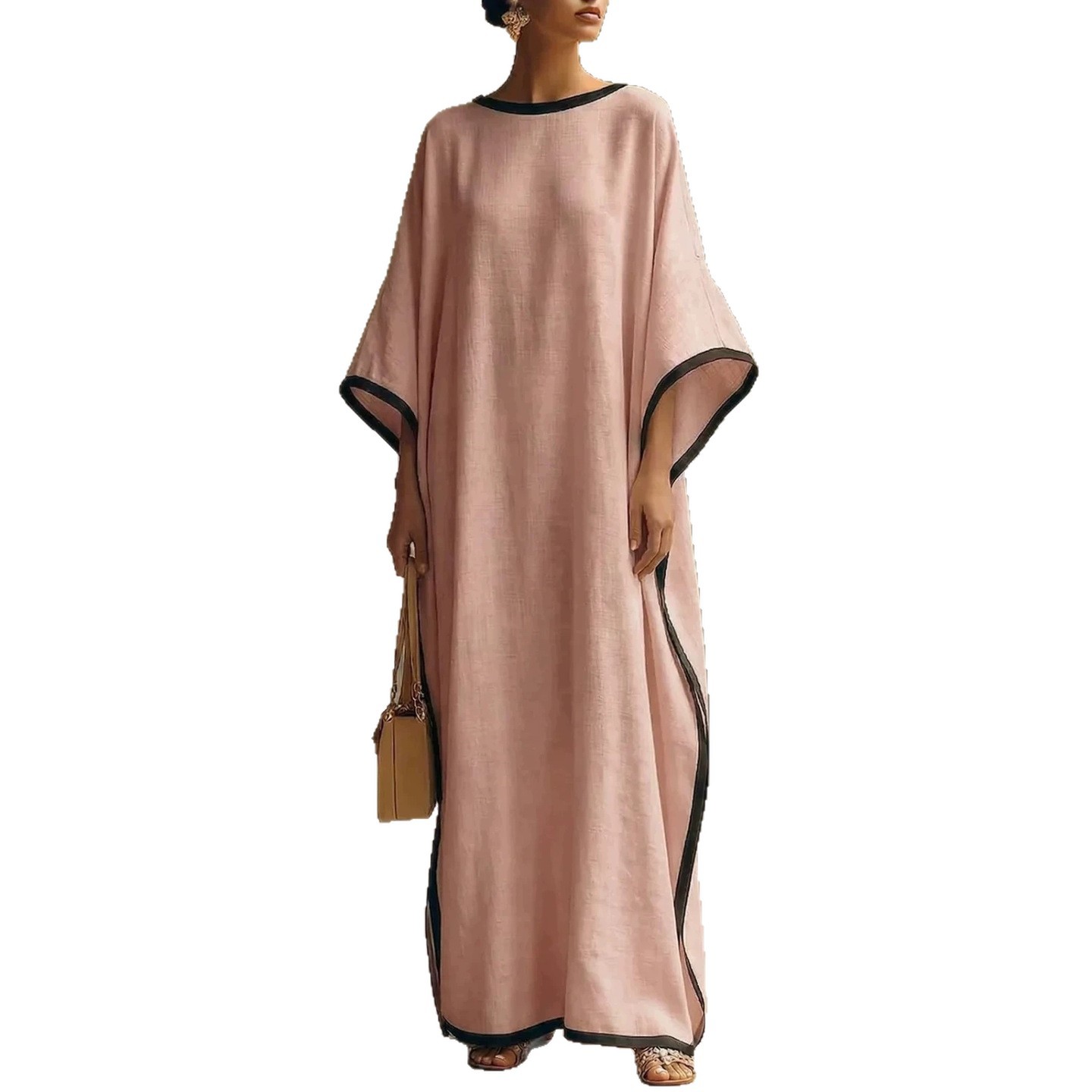 Women's Loose Batwing Sleeve Long Dress