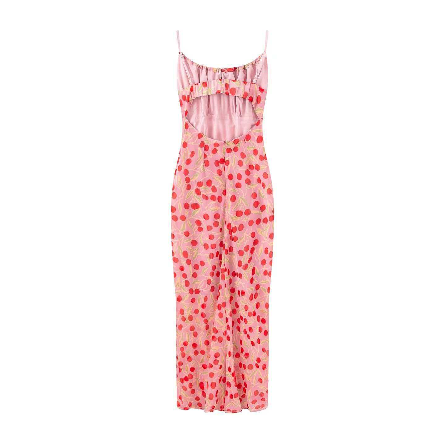Women's Summer Floral Print Sleeveless Midi Dress