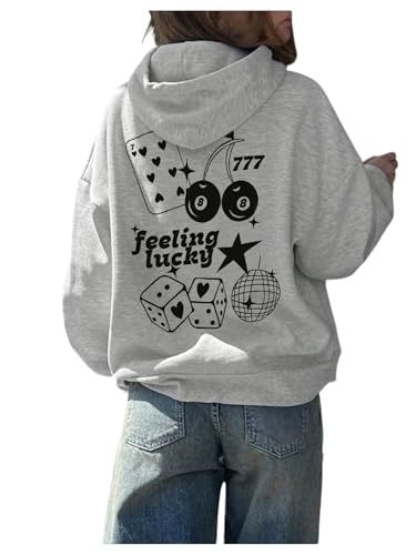 Women's Cherry Pool Letter Print Hoodie