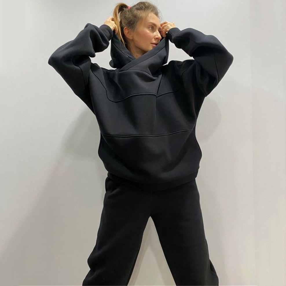 Women's Two-Piece Hoodie and Pants Tracksuit Set