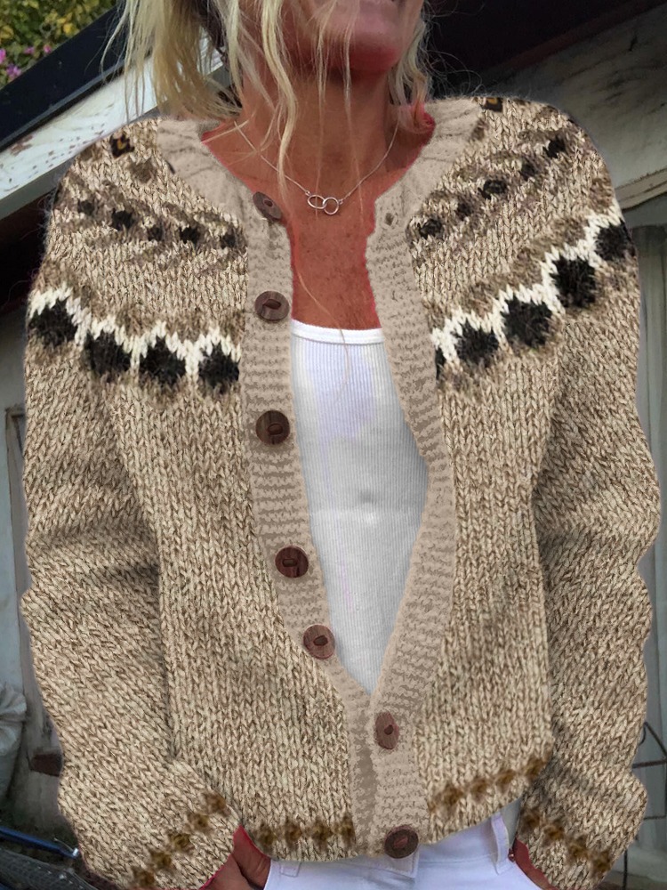 Women's Colorblock Open-Front Cardigan Sweater