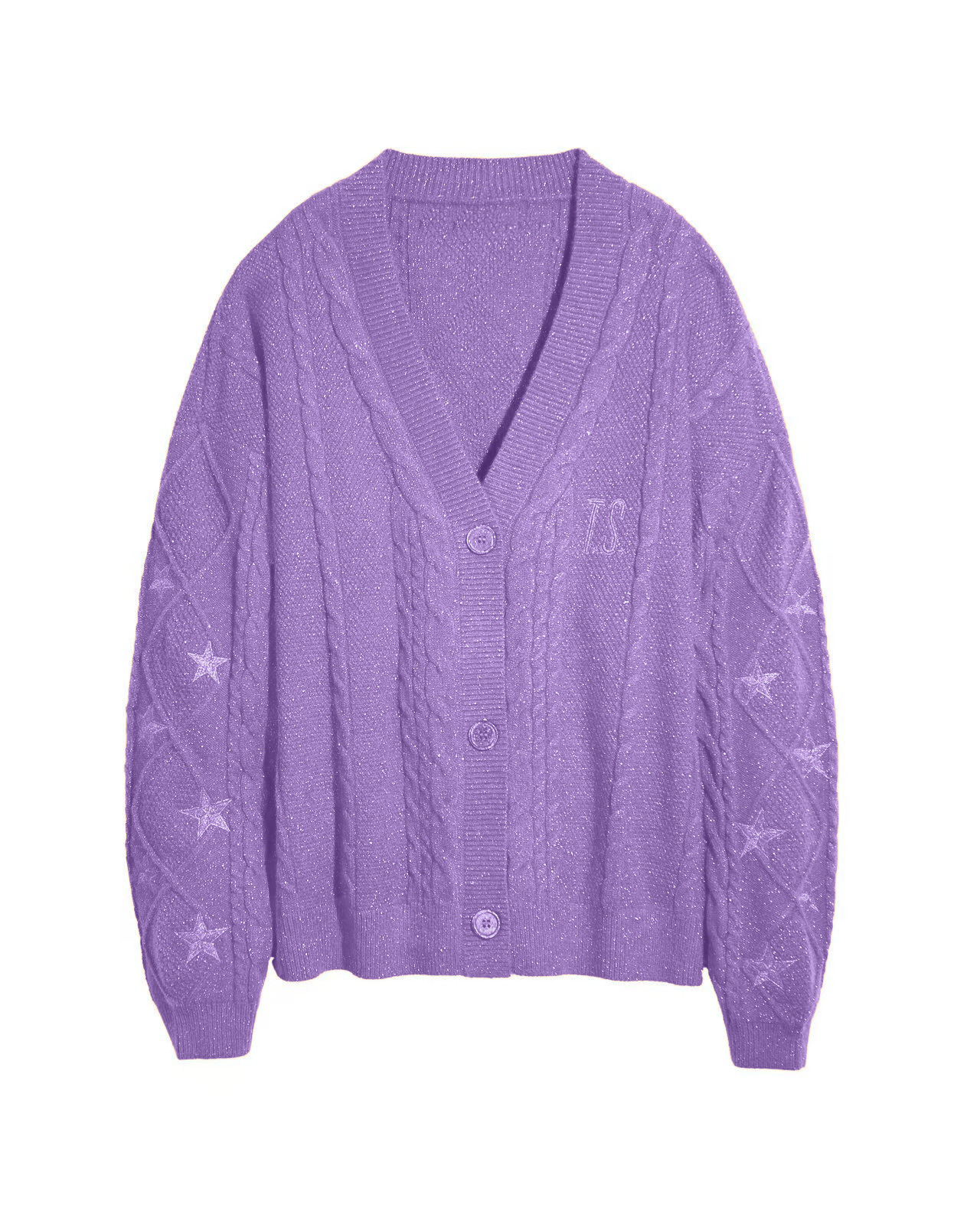 Orange Star Embroidered Cardigan Sweater