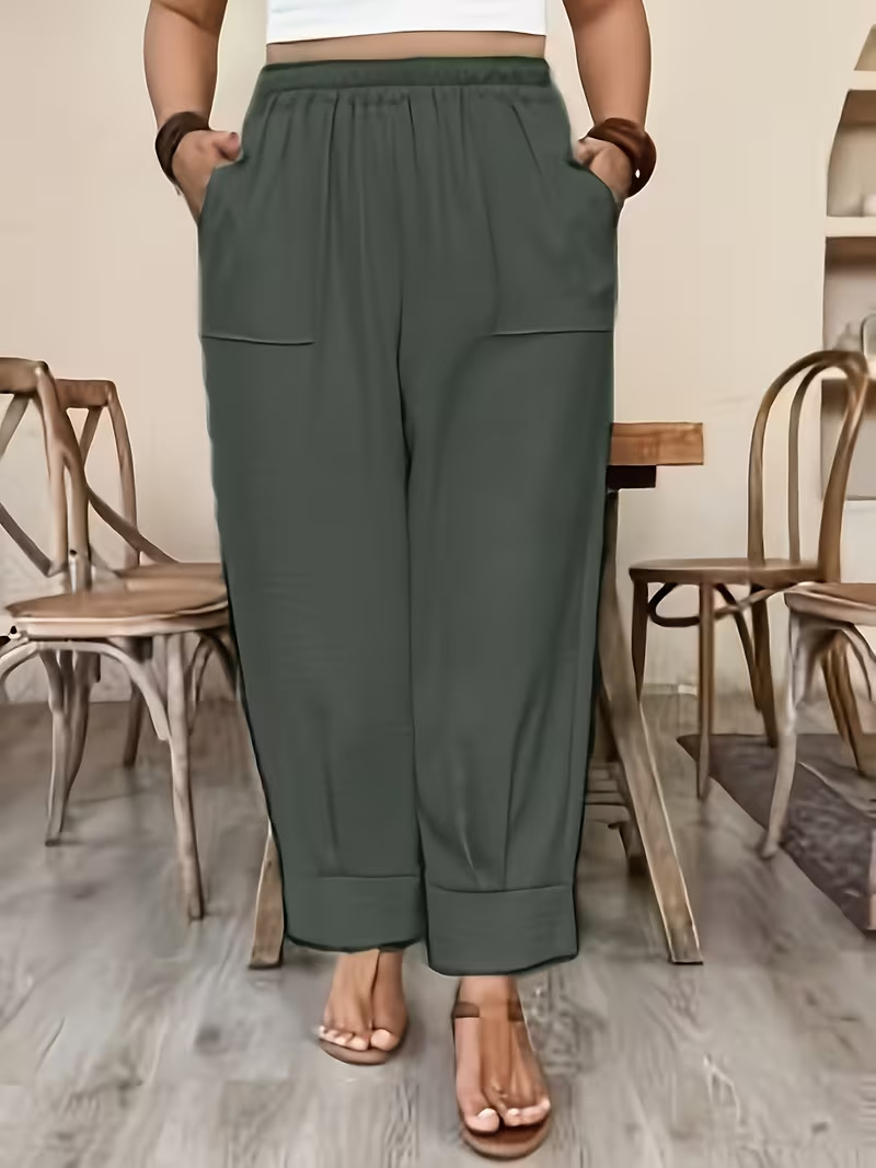 Women's Casual Loose Wide-Leg Carrot Pants