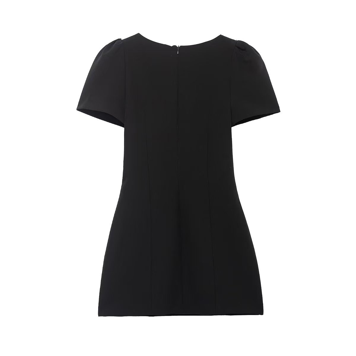 Women's Slim Fit Pleated Short Dress