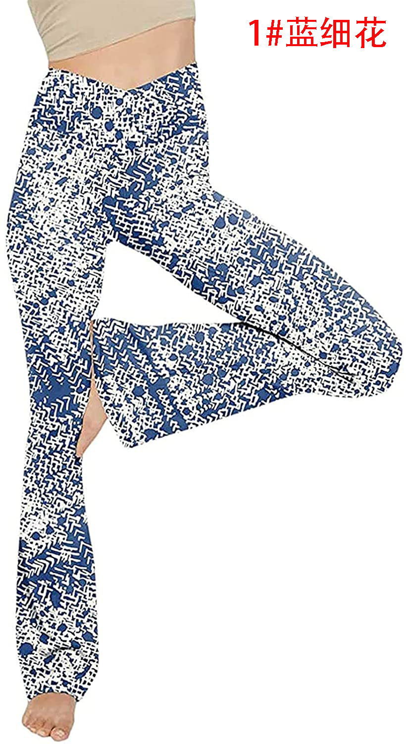 High-Waist Loose Yoga Pants Comfortable Casual Woven Polyester