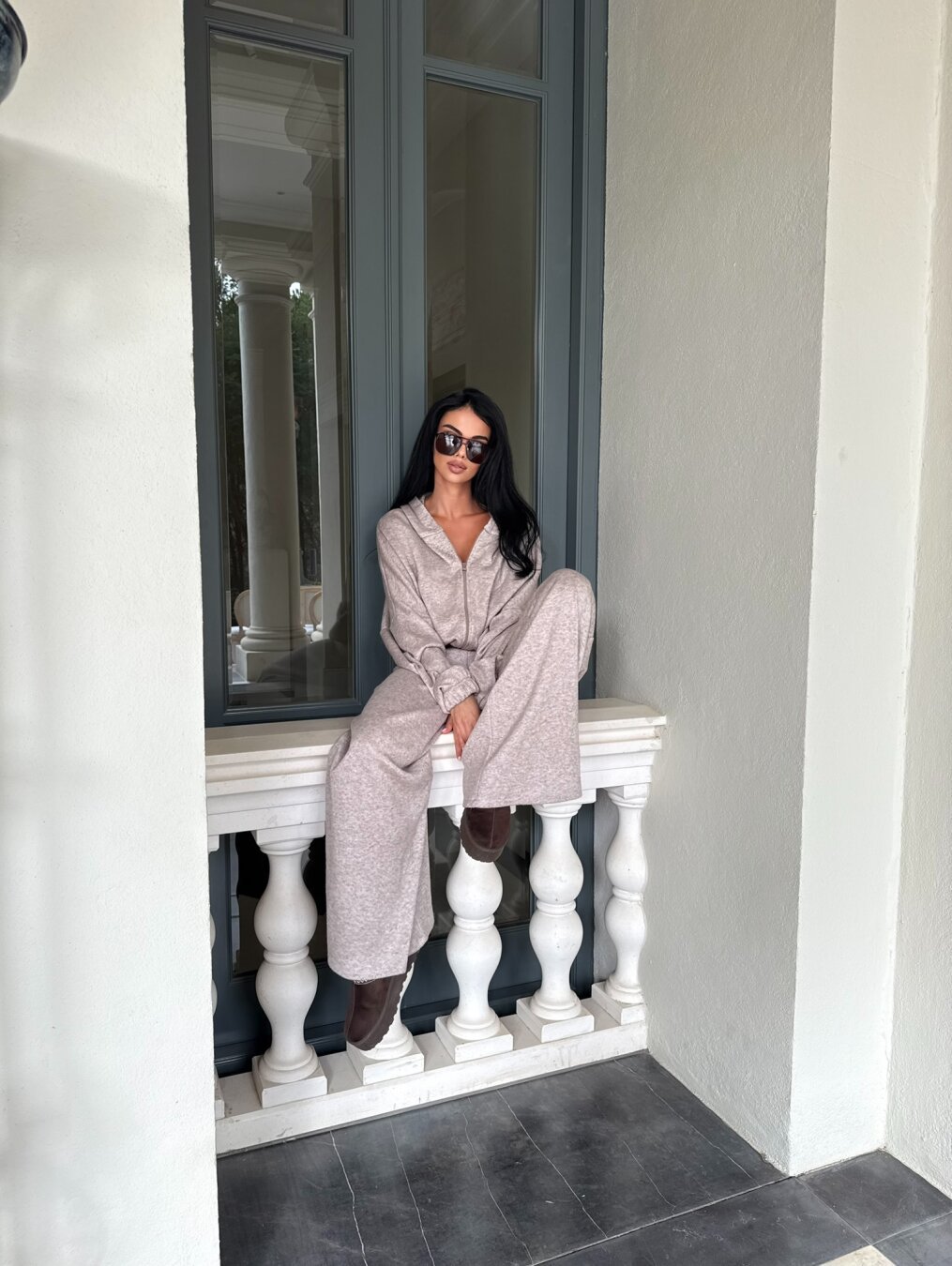 Women's Long Sleeve Casual Athleisure Two-Piece Set