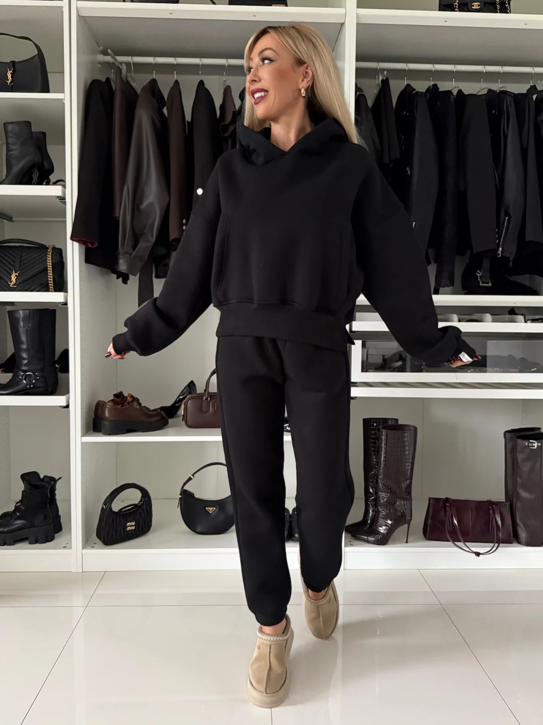Women's Long Sleeve Hoodie and Jogger Pants Two-Piece Set