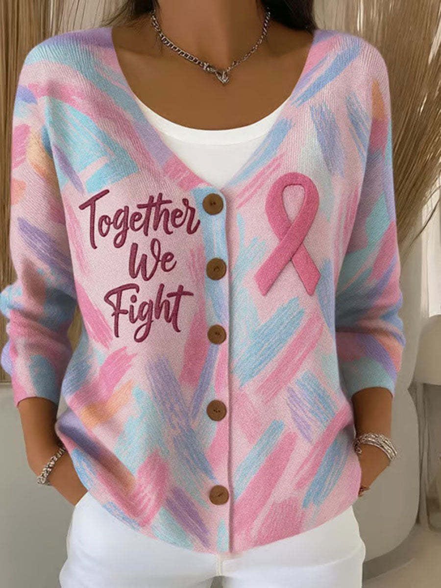 Casual Long-Sleeve Open-Front Cardigan Sweater
