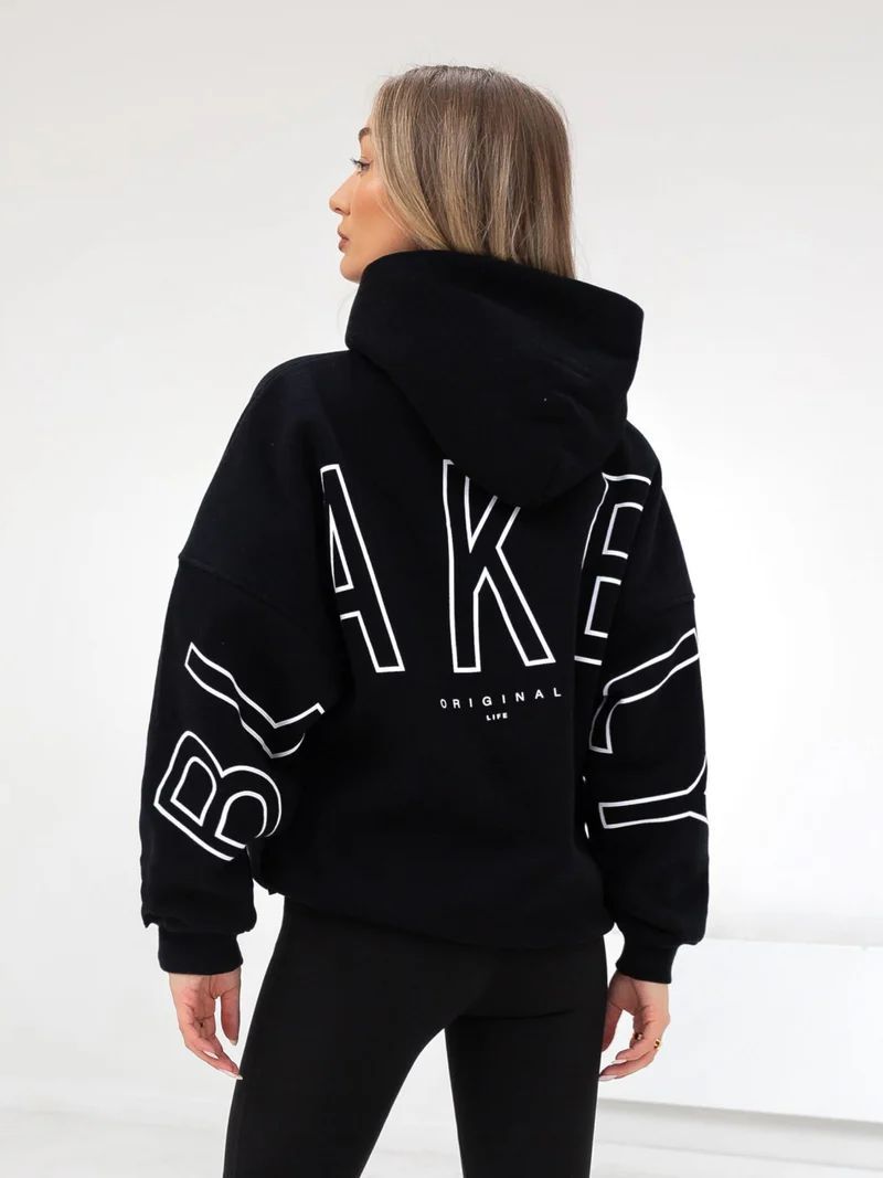 Women's Letter Print Hooded Sweatshirt