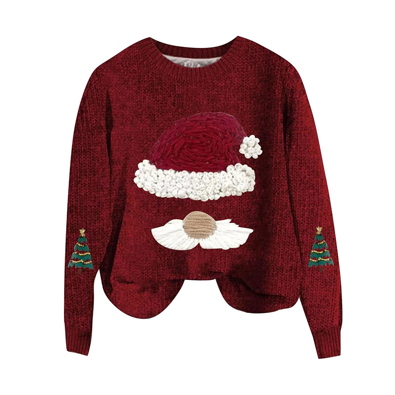 Christmas Graphic Crewneck Knit Sweater