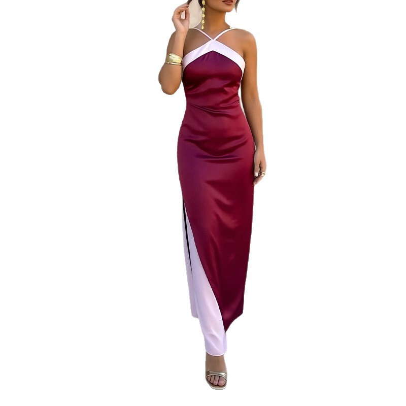 Halter Neck Sleeveless Bodycon Maxi Dress