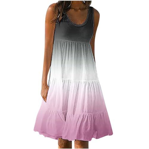 Women's Floral Print Ruched Bodycon Midi Dress Sleeveless Round Neck
