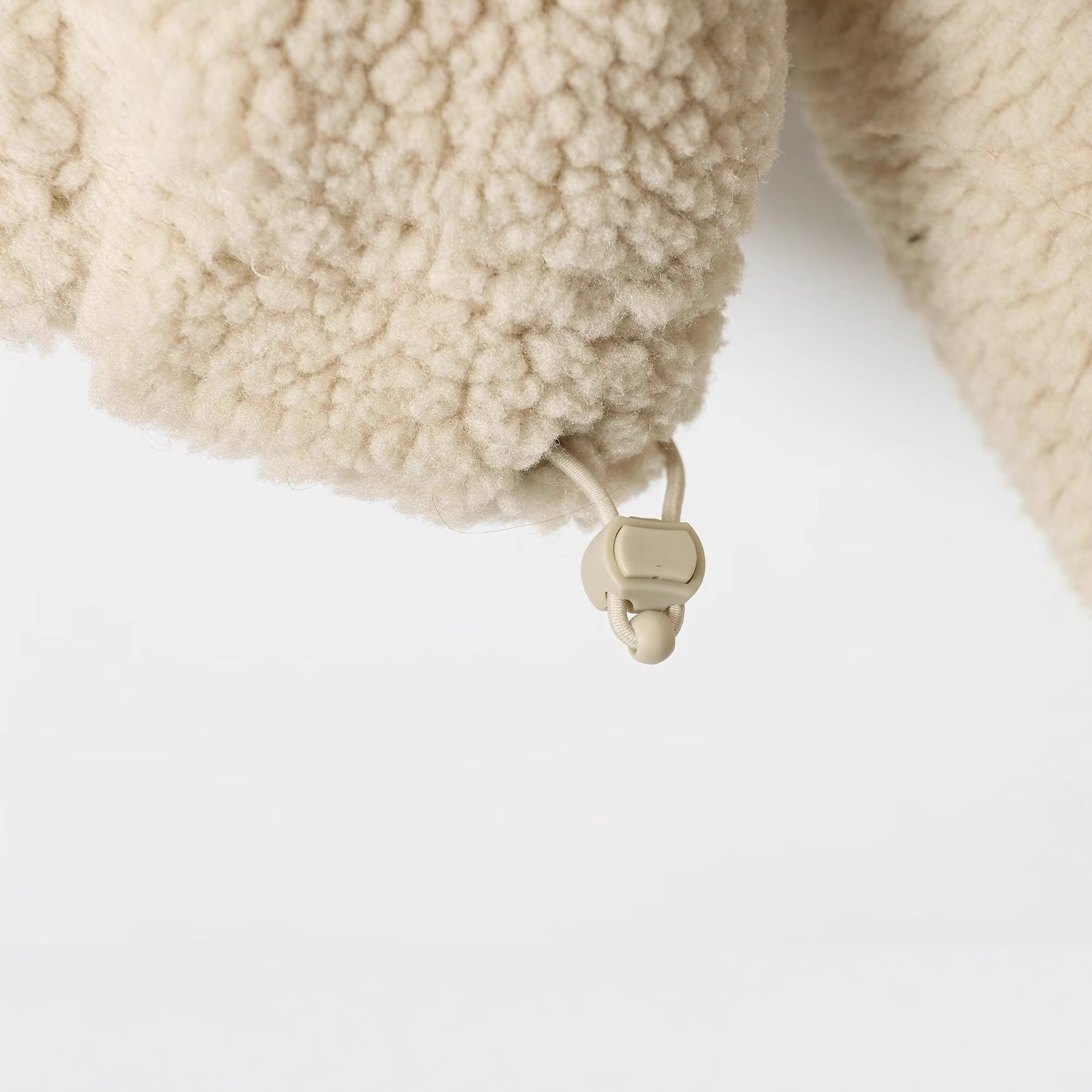 Women's Loose Solid Half-Zip Teddy Fleece Pullover