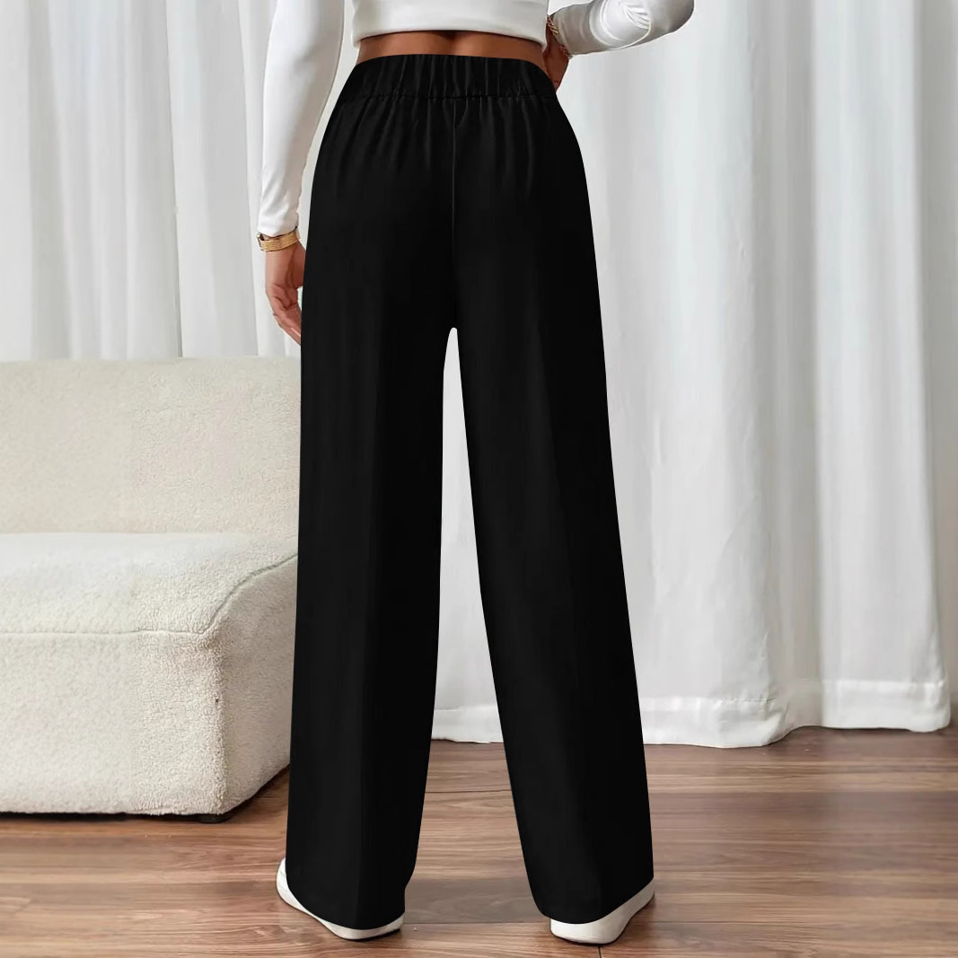 High-Waist Straight-Leg Loose Casual Pants for Women