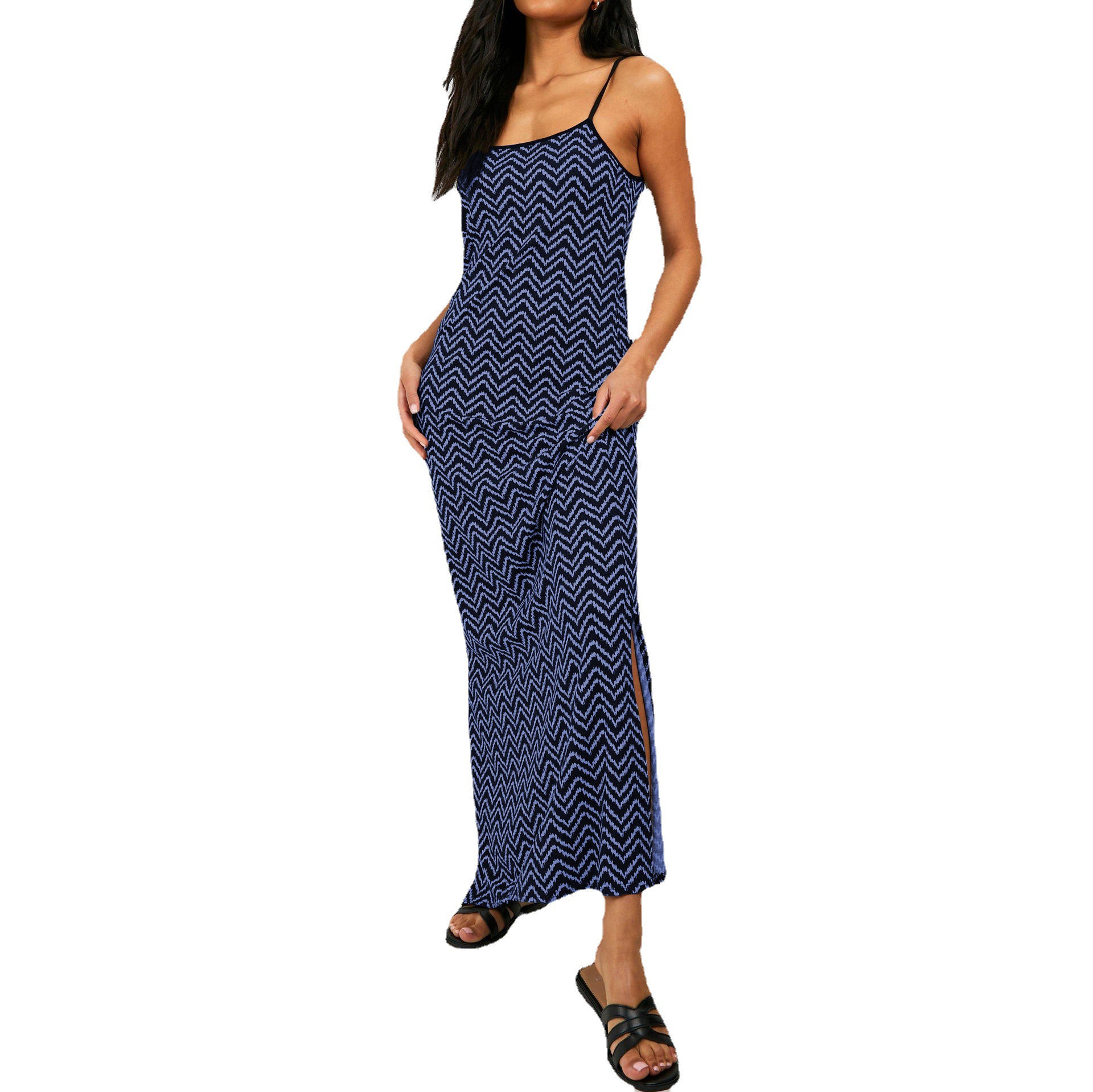 Women's Sleeveless Split Thigh Long Dress