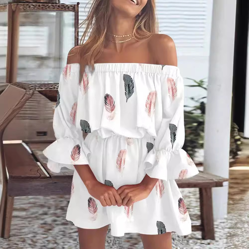 Sexy Off-Shoulder Floral Print Dress
