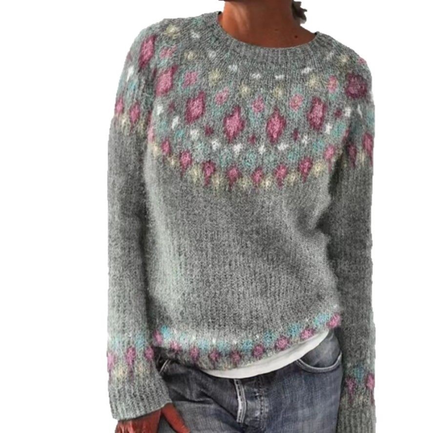 Women's Mystic Ancient Tribal Print Crewneck Sweatshirt