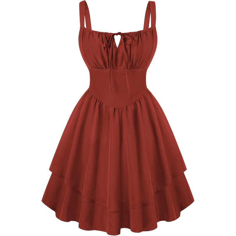 Sexy Tie-Strap Cami Dress Women's Summer Fashion