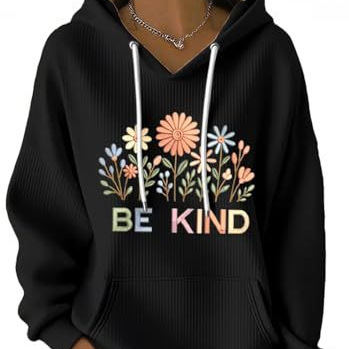 Women's Floral Print Casual Hoodie
