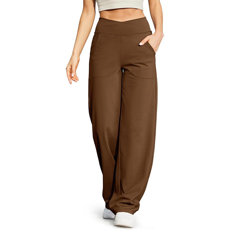 Women's High Waist Straight Leg Stretch Flare Pants
