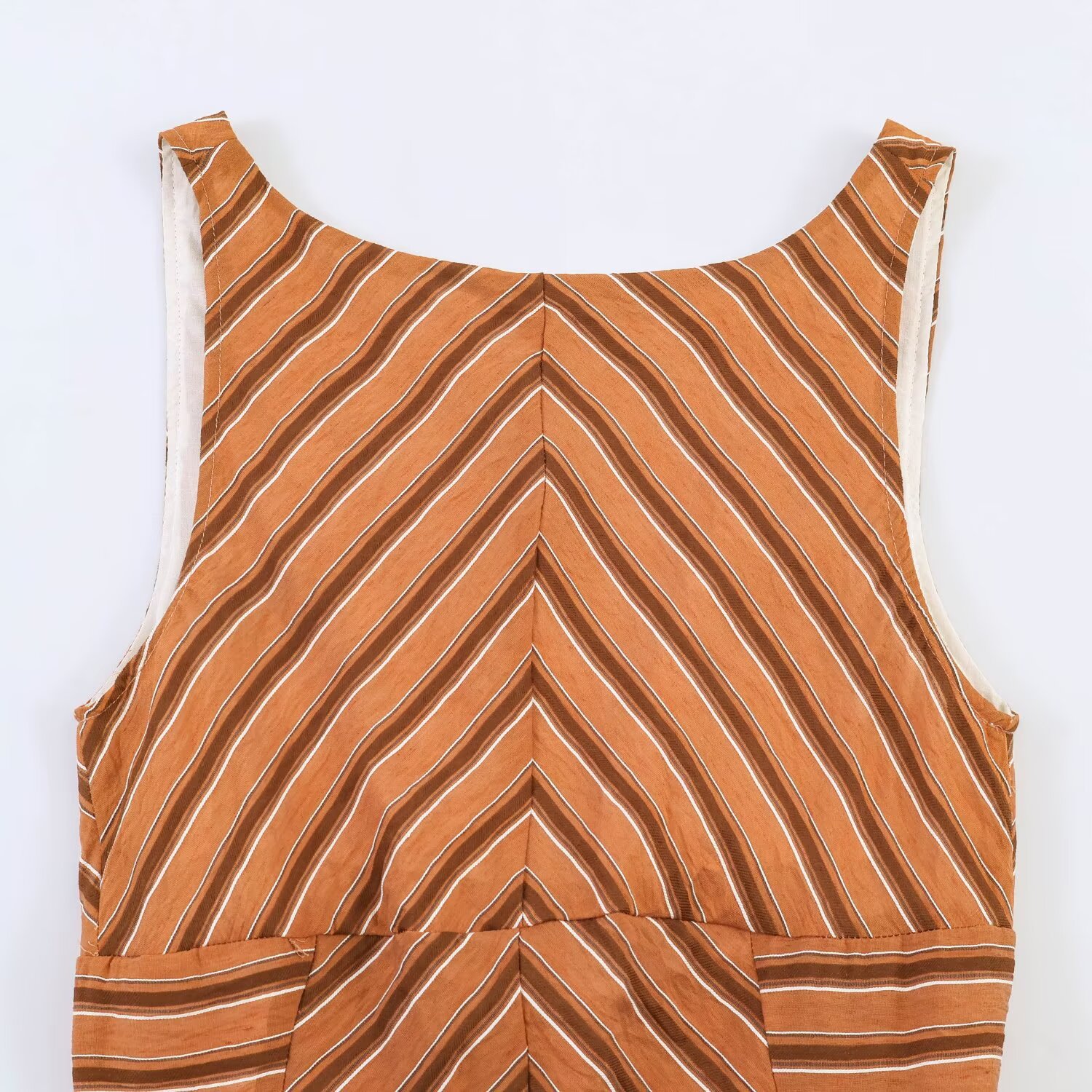 Women's Backless Tie V-Neck Midi Dress