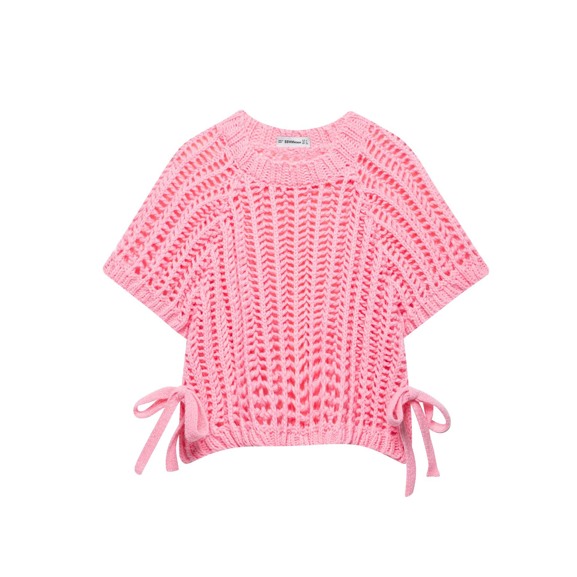 Women's Loose Pleated Short-Sleeve Knit Top