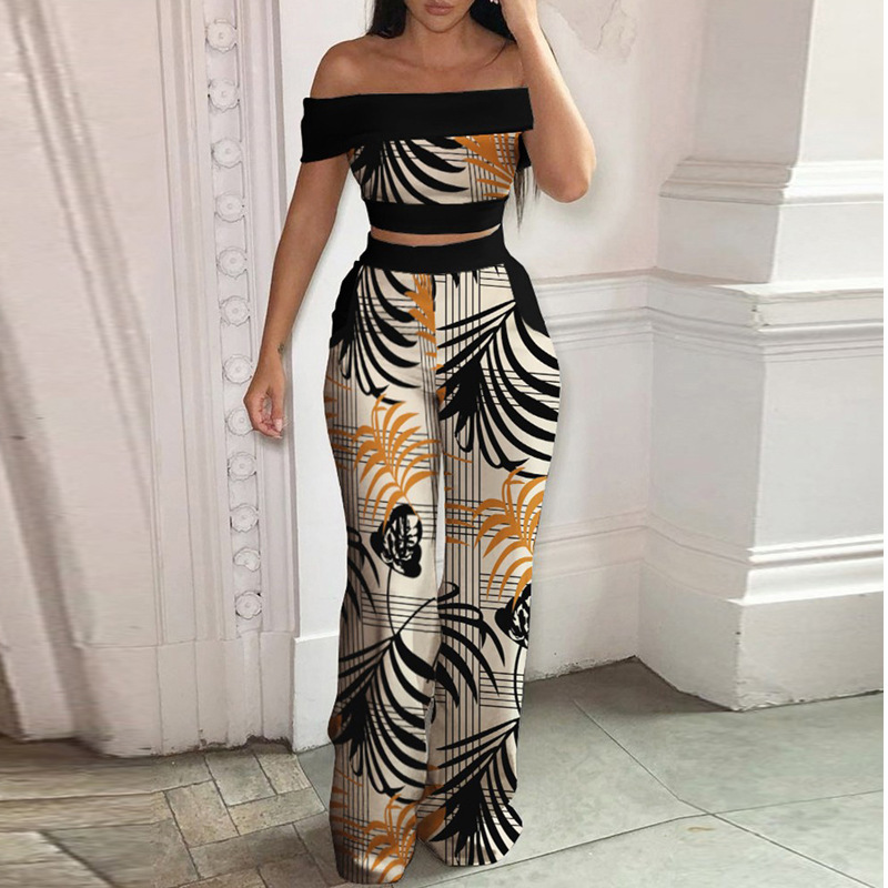 Women's Two-Piece Printed Set Casual Daily Outfit