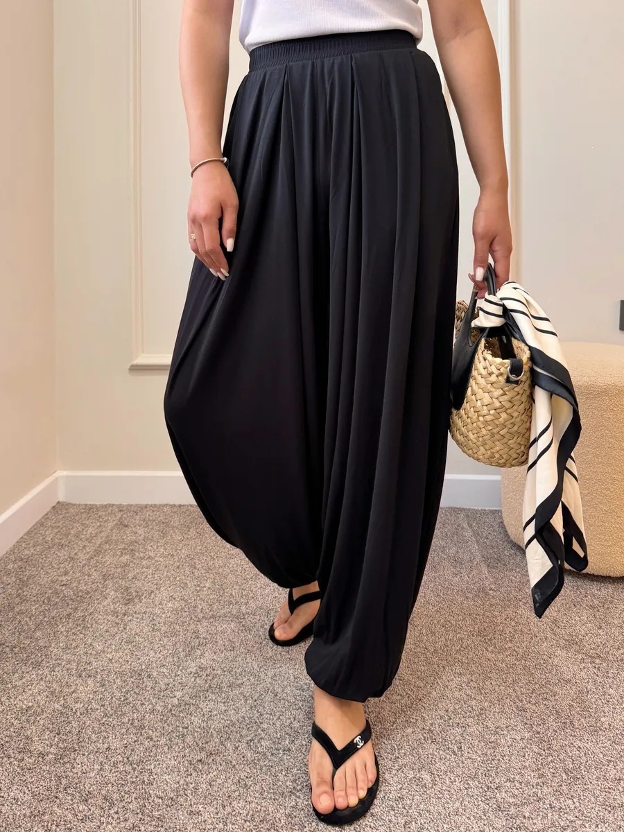 Women's Wide-Leg Pants with Pockets, Loose Casual Streetwear