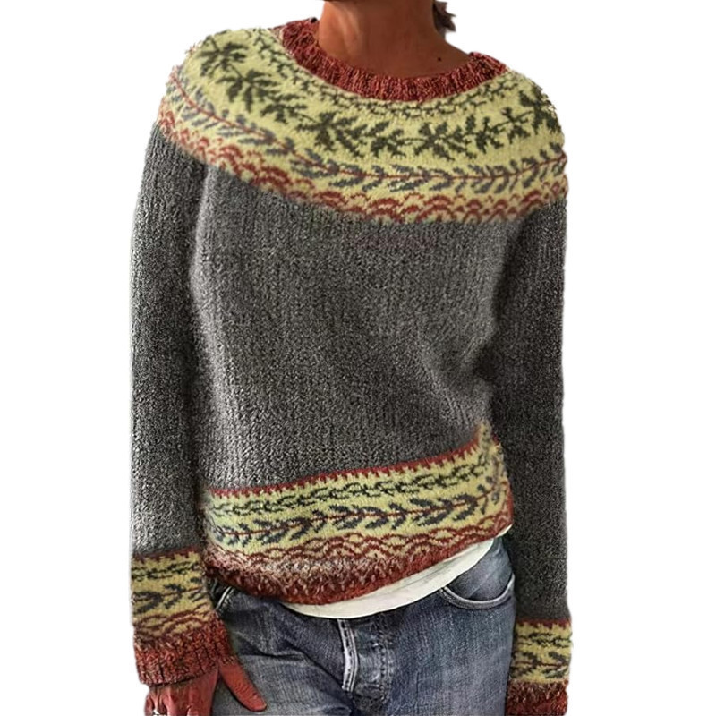 Women's Mystic Ancient Tribal Print Crewneck Sweatshirt