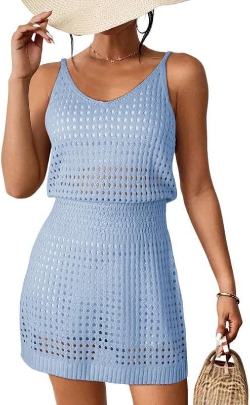 Sexy Knit Cami Dress with Waist-Cinching and Cutout Detail, White Beach Dress