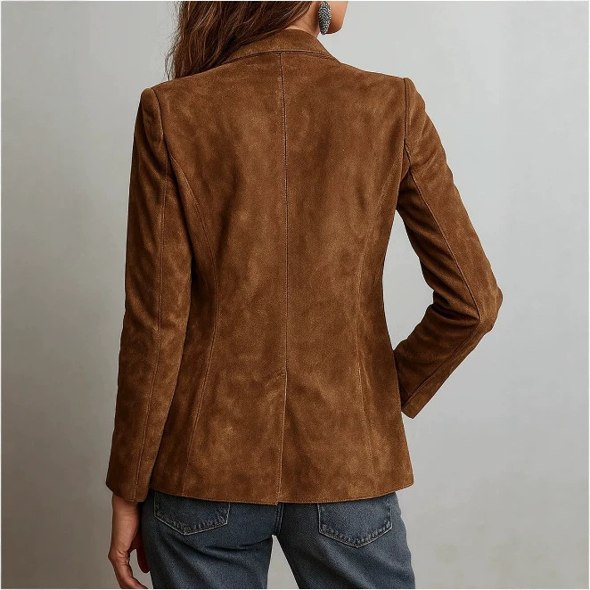Retro Contrast Stitch Ring Jacket