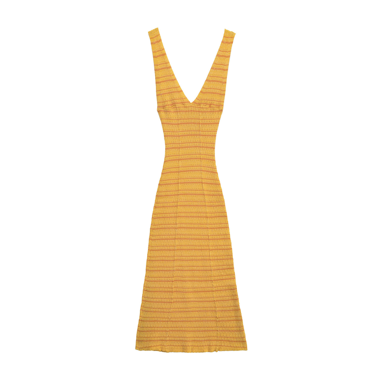 Women's One-Shoulder Striped Bodycon Midi Dress