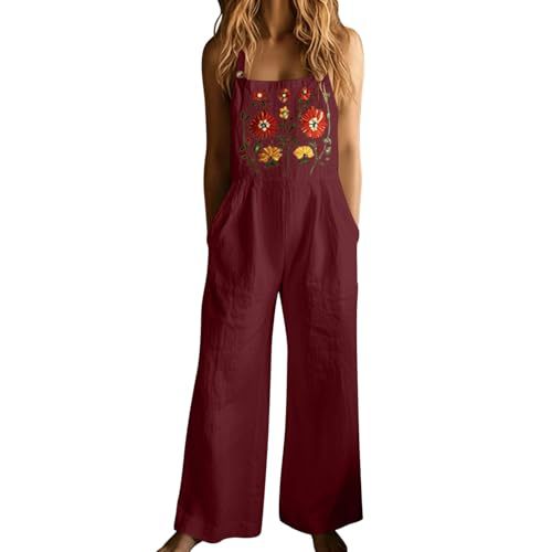 Women's Summer Sleeveless Floral 3D Print Farm Casual Dress