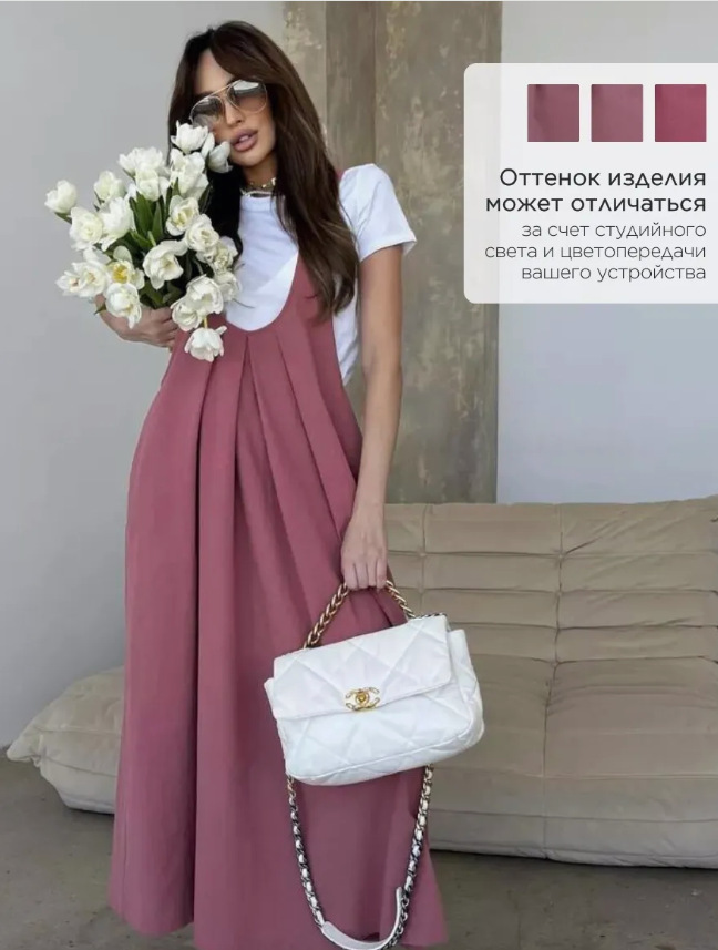 Bohemian U-Neck Sleeveless Long Dress with Loose Waist