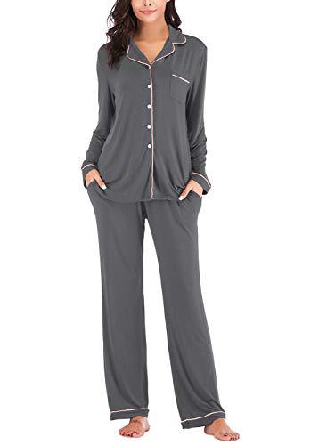 Women's Cuban Collar Printed Long Sleeve Button Set