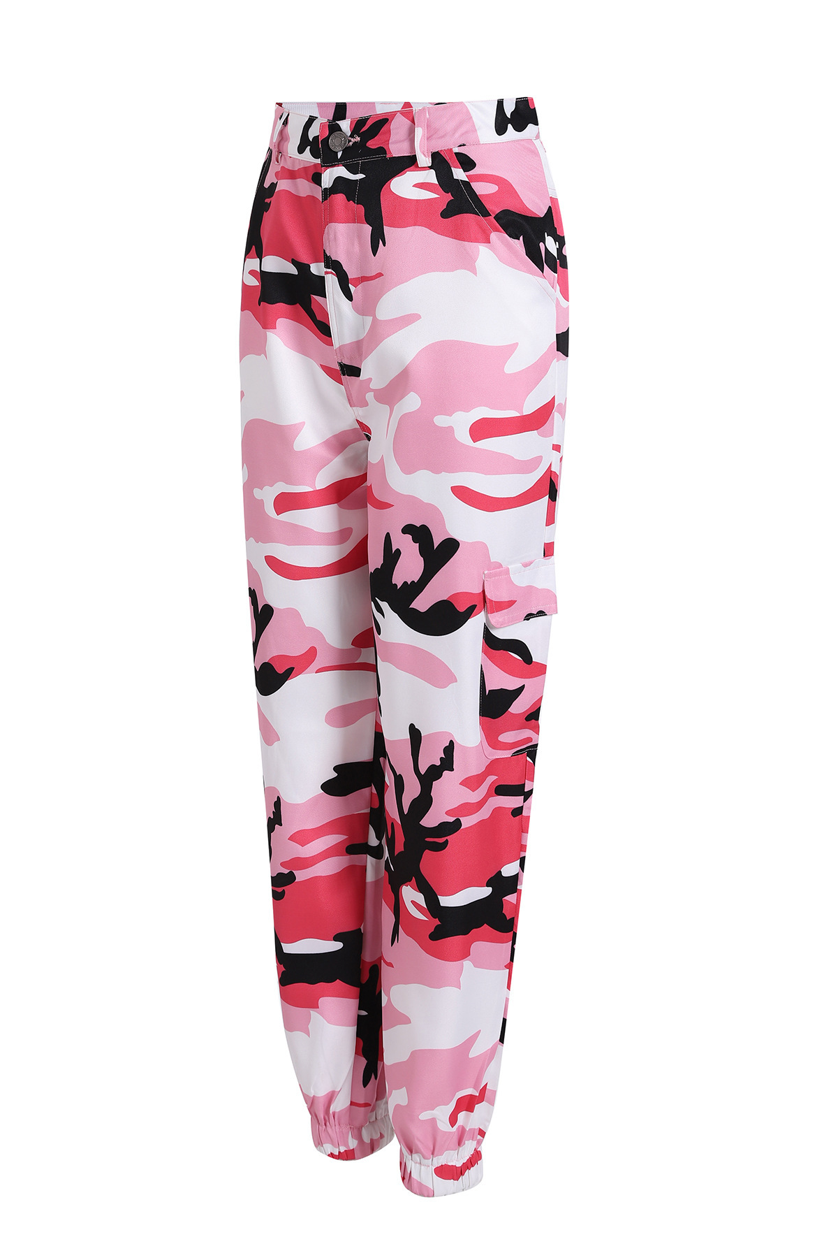 Camouflage Cargo Denim Harem Pants